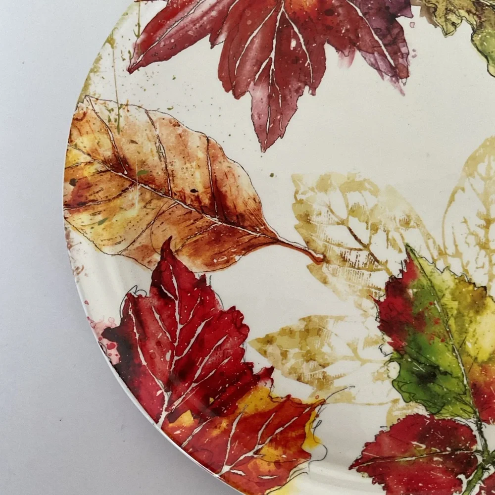 Pier 1 Wildwood Leaves dinner plate